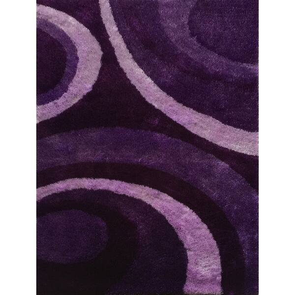 Purple Modern Area Rug 5x7 5 X 7 Overstock 25994433