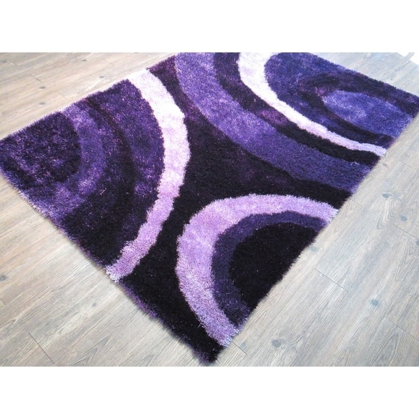 Purple Modern Area Rug 5x7 5 X 7 Overstock 25994433
