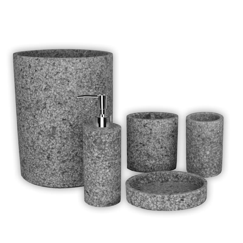 Austin Horn Classics Stoneville Black/Grey Bath Accessory Collection