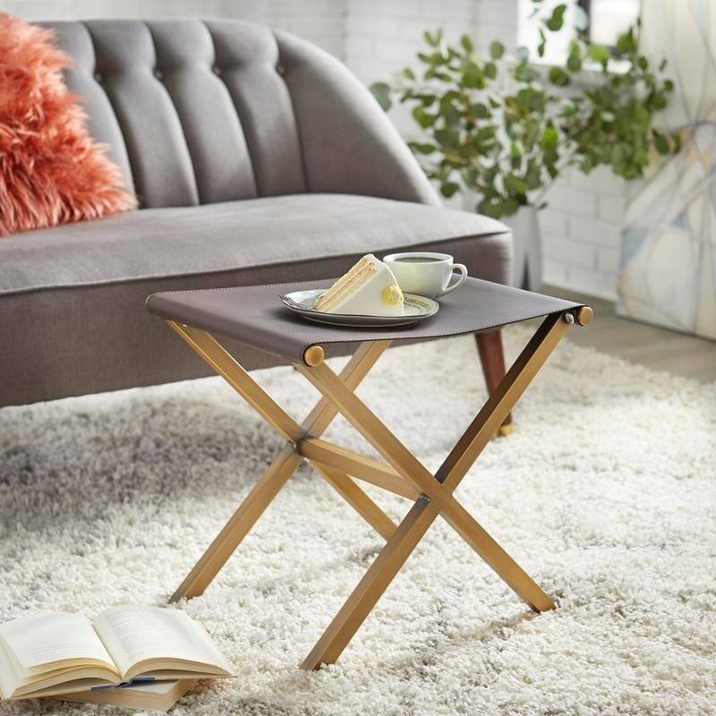 angelo:HOME Thad Glam Stool Ottoman