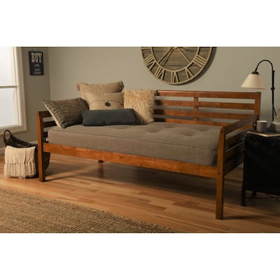 Copper Grove Kutaisi Daybed with Linen Stone Mattress