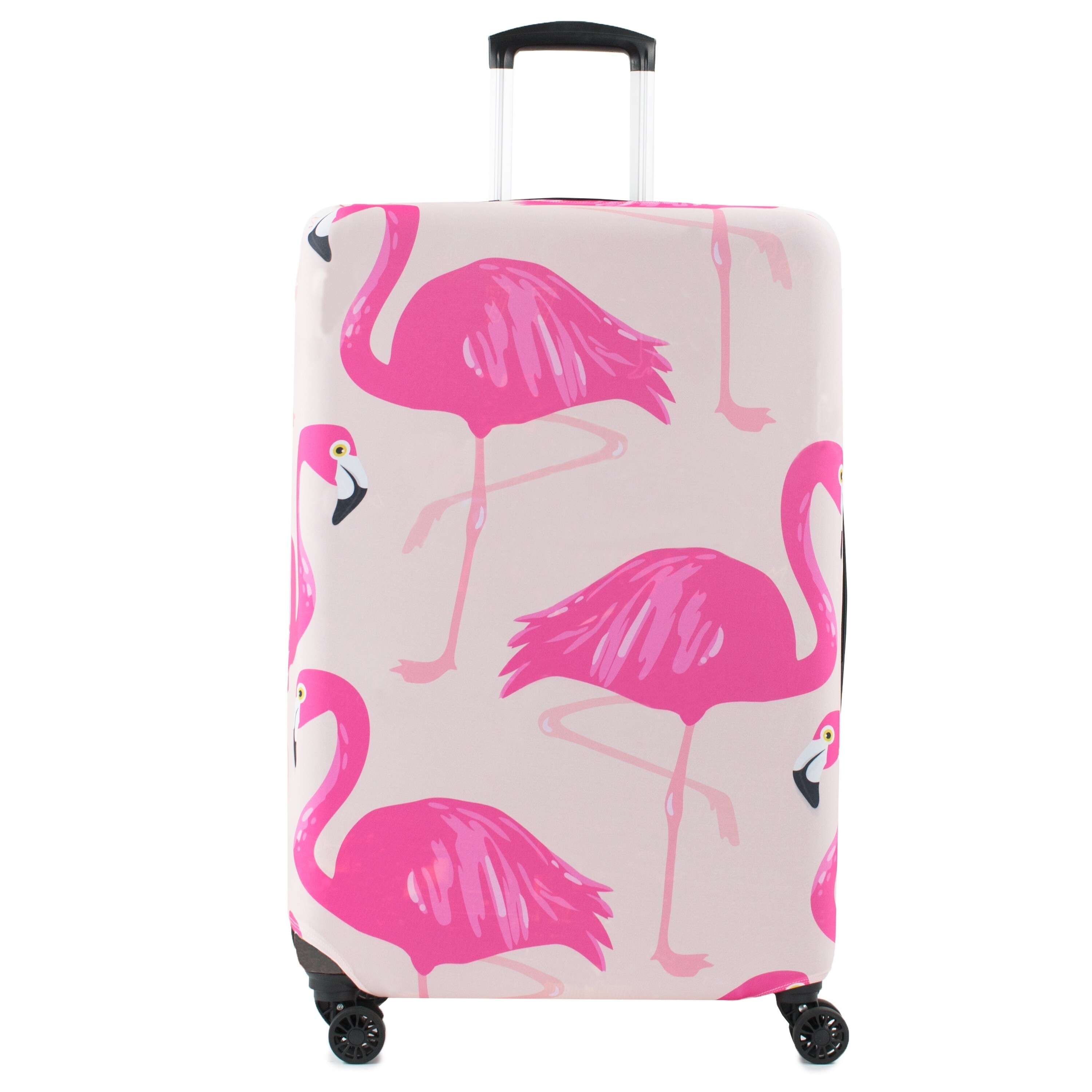 large flamingo suitcase