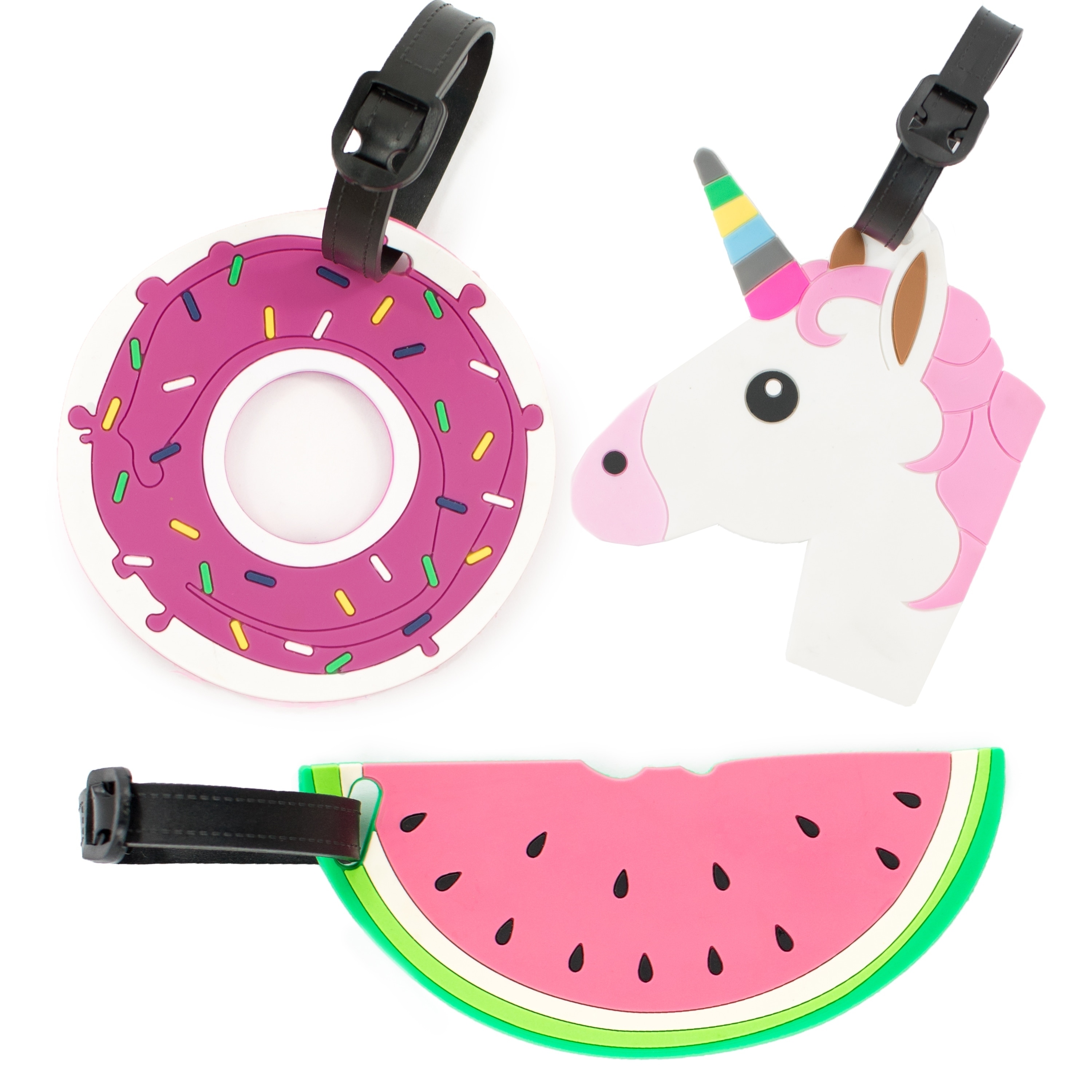 Watermelon Baggage Tag For Travel Bag Suitcase Accessories 2 Pack Luggage Tags