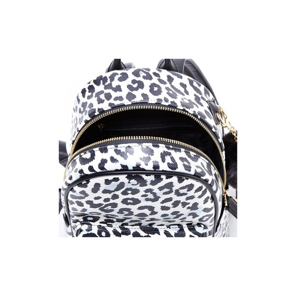 animal print backpack purse