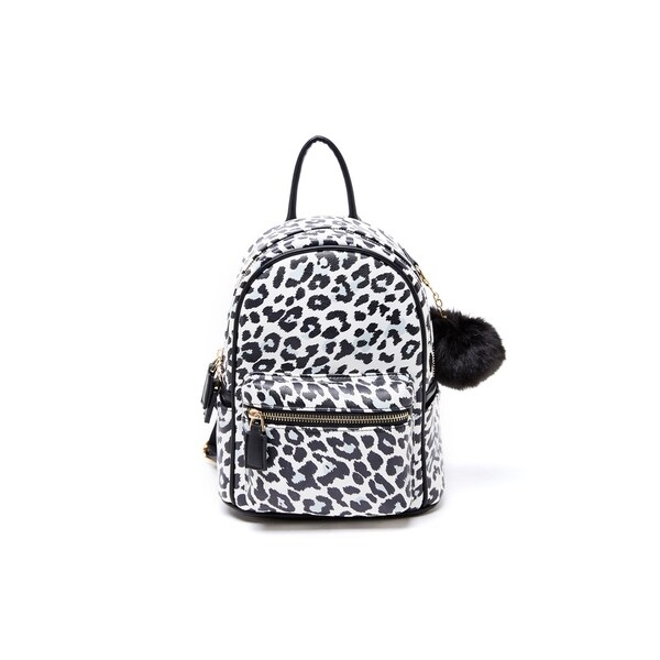 animal print backpack purse