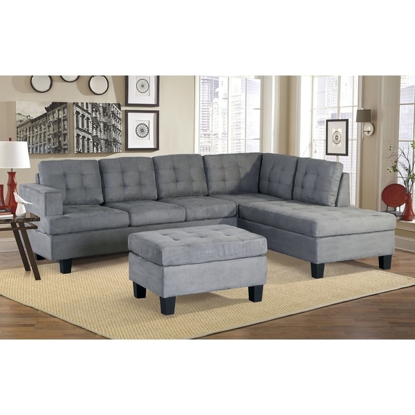 Shop Harper & Bright Designs 3-piece Sectional Sofa with Chaise and ...