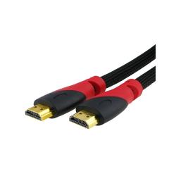preview thumbnail 1 of 1, Mesh Black/ Red 25-foot M/ M HDMI Cable