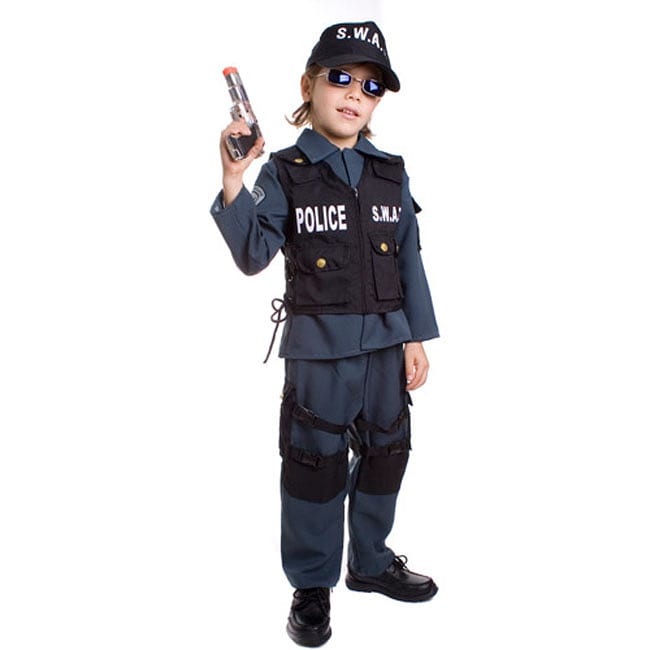 Shop Deluxe Children's S.W.A.T. Police Officer Costume - Free Shipping ...