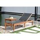 Amazonia Outdoor Sling Eucalyptus Chaise Lounger - N/A - Thumbnail 0