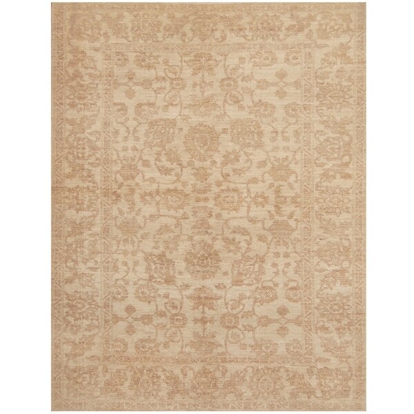 Handmade Oushak Wool Rug (Afghanistan) - 5'3 x 6'10