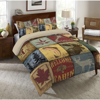 Carbon Loft Lisherness Patchwork Queen Comforter - blue;red;yellow;green