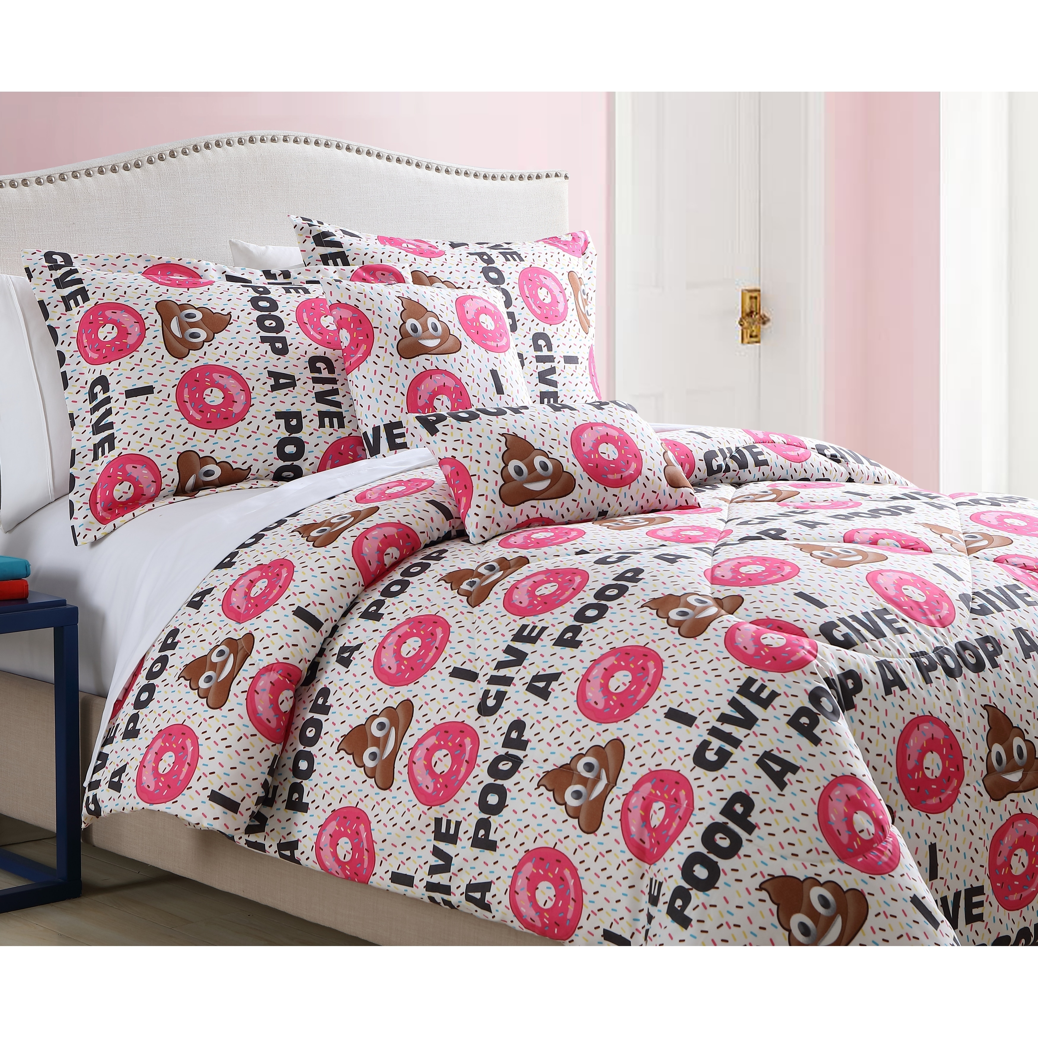 Shop Spirit Linen Home Emoji Comforter Set 4 5 Piece Free