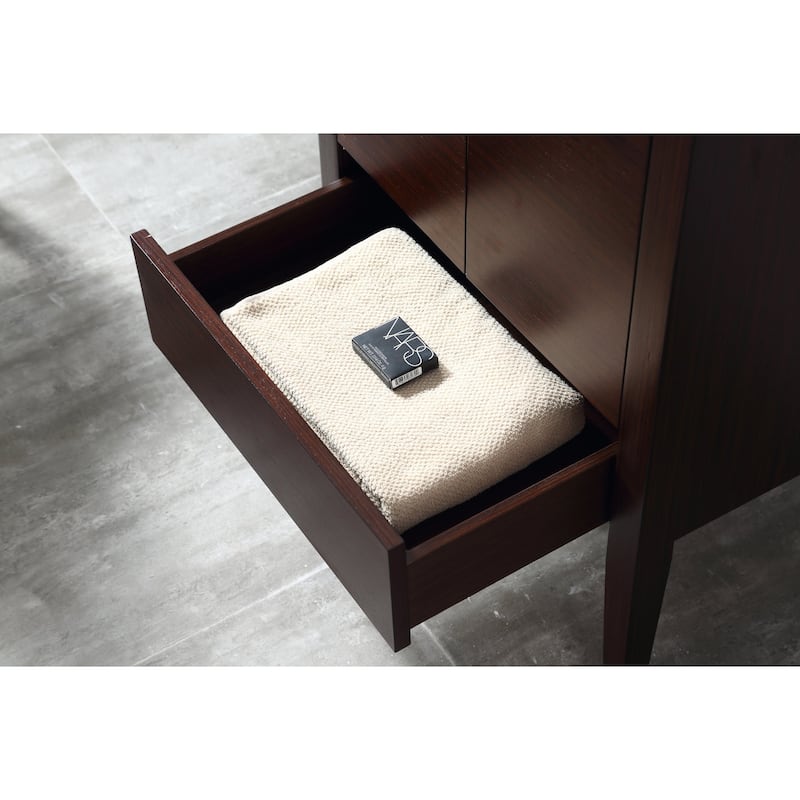 36" Tennant Brand Adagio Wenge Finish Modern Bathroom Vanity