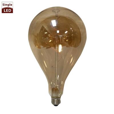 Royal Designs Air Balloon Shaped Decorative Vintage Tinted Indoor or Outdoor Edison Medium Base Dimmable LED Bulb