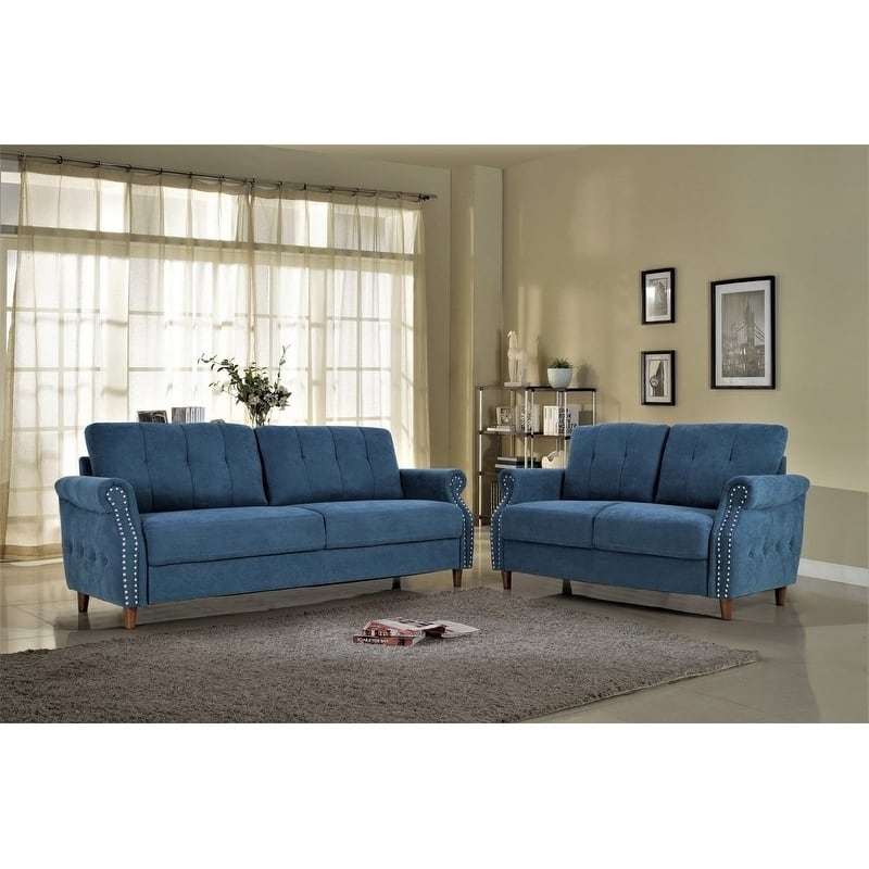 Briscoe 2 Piece Living Room Set - Blue