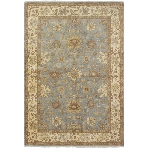 ECARPETGALLERY Hand-knotted Chobi Finest Grey Wool Rug - 6'3 x 9'4