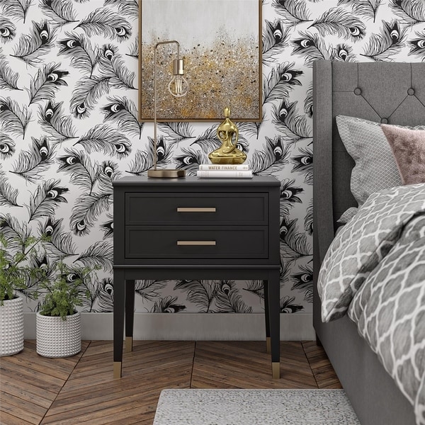 Westerleigh 1 drawer nightstand grey discount