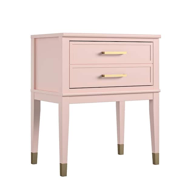 CosmoLiving by Cosmopolitan Westerleigh 1-drawer End Table - Pink