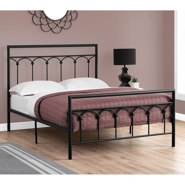 Shop Copper Grove Abbeville Full Sized Black Metal Bed Frame Only