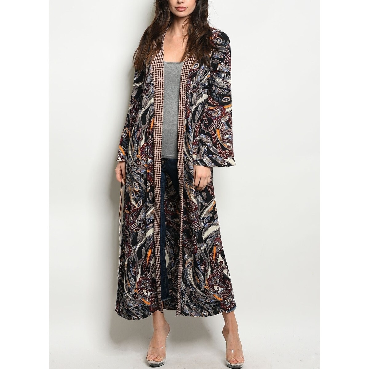 womens maxi kimono