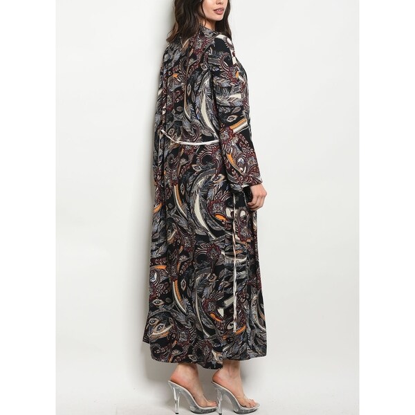 womens maxi kimono