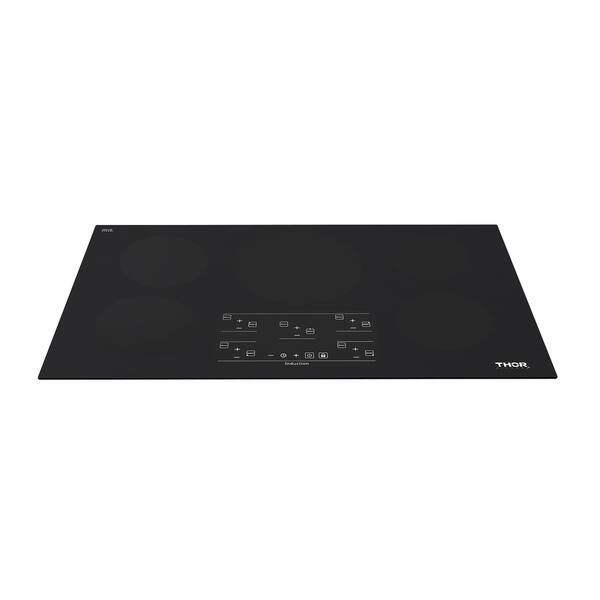 Shop Thor Kitchen 36 Induction Cooktop In Black With 5 Elements