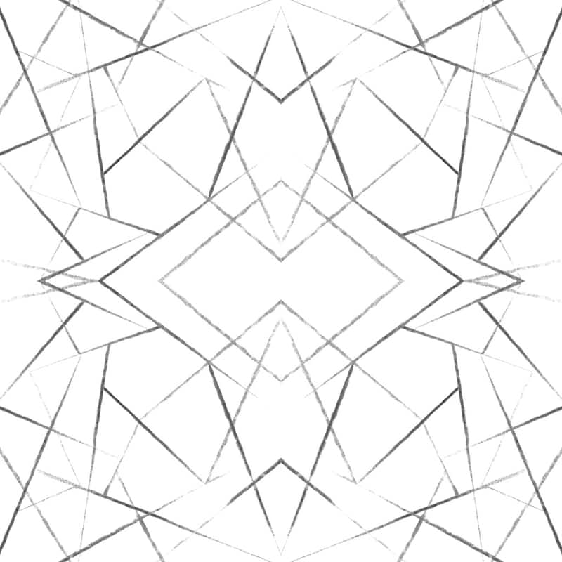 Geo Diamond Wallpaper, 20.5 in. x 33 ft. = 56 sq ft, in Black