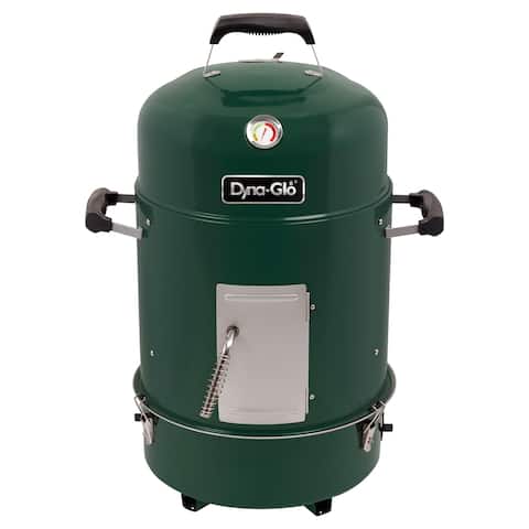Dyna-Glo Compact Charcoal Bullet Smoker - High Gloss Forest Green