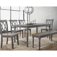 Best Master Furniture Rustic Rectangular Dining Table