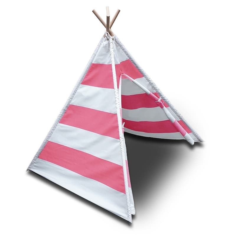 Modern Home Children's Canvas Tepee Set with Travel Case