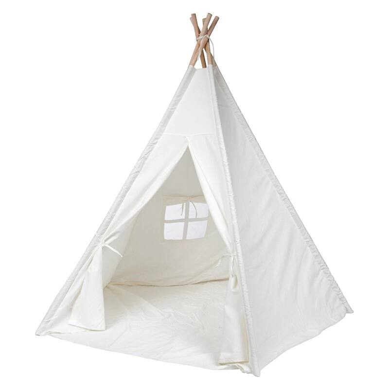 Modern Home Children's Canvas Tepee Set with Travel Case
