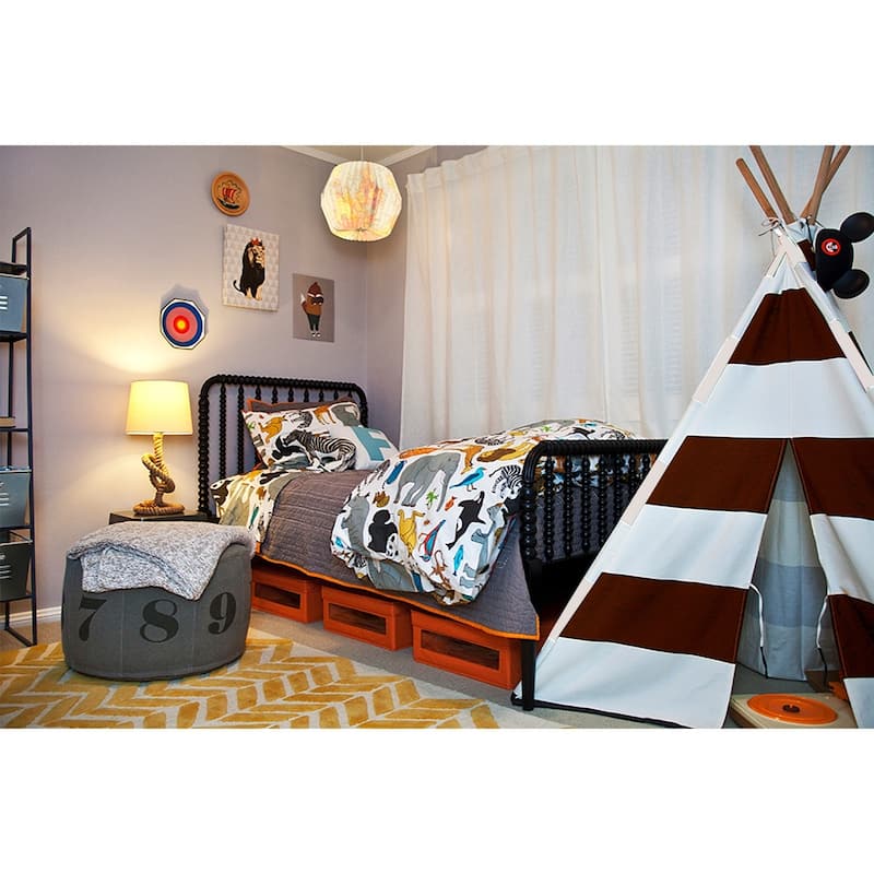 Modern Home Children's Canvas Tepee Set with Travel Case