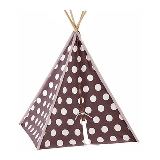 Modern Home Children's Canvas Tepee Set with Travel Case