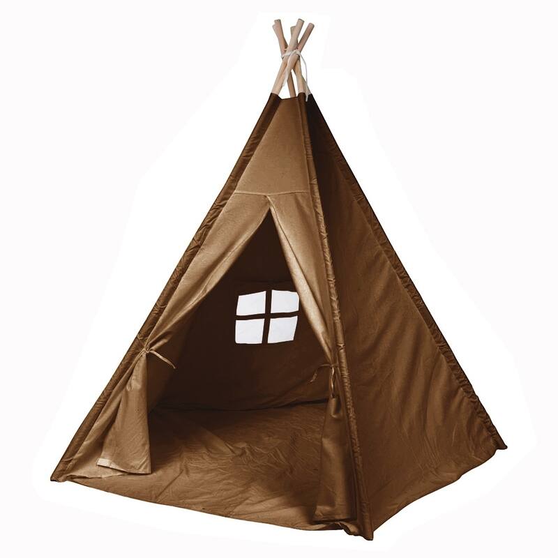 Modern Home Children's Canvas Tepee Set with Travel Case