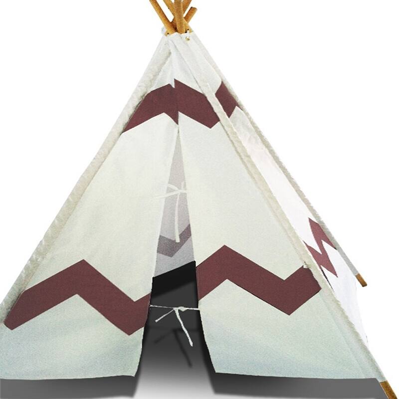 Modern Home Children's Canvas Tepee Set with Travel Case