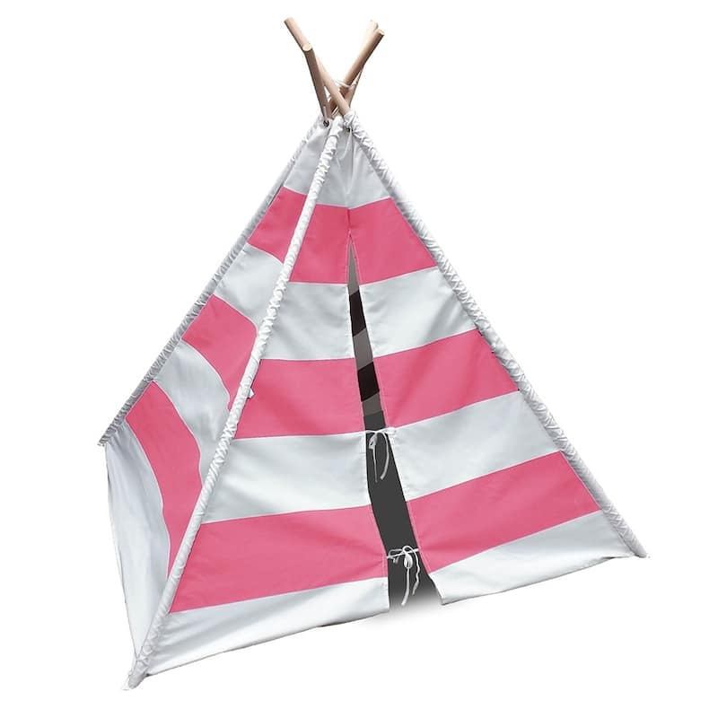 Modern Home Children's Canvas Tepee Set with Travel Case