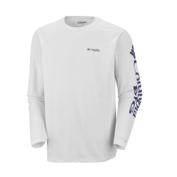 white long sleeve columbia shirt