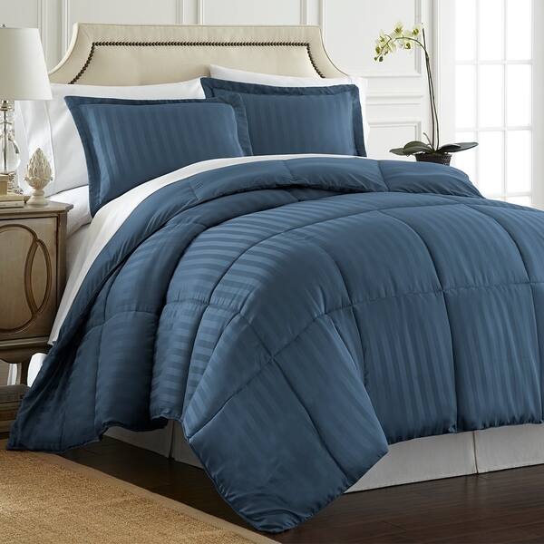 Shop Spirit Linen Home Reversible Satin Stripe Down Alternative