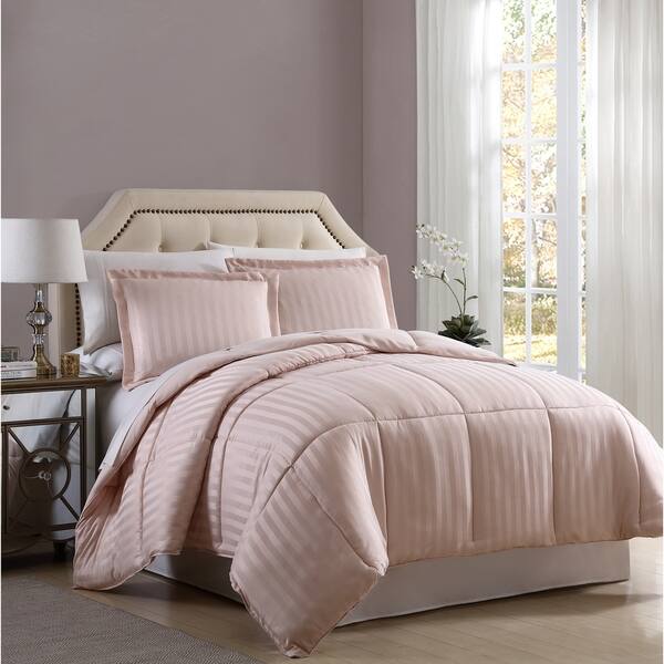 Shop Spirit Linen Home Reversible Satin Stripe Down Alternative