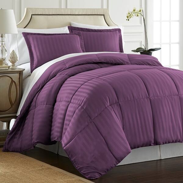 Shop Spirit Linen Home Reversible Satin Stripe Down Alternative