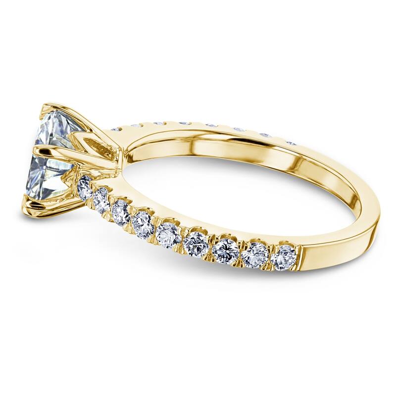 Annello by Kobelli 14k Solid Gold 2-2/5ct.tw 6-Prong Engagement Ring (DF/VS)