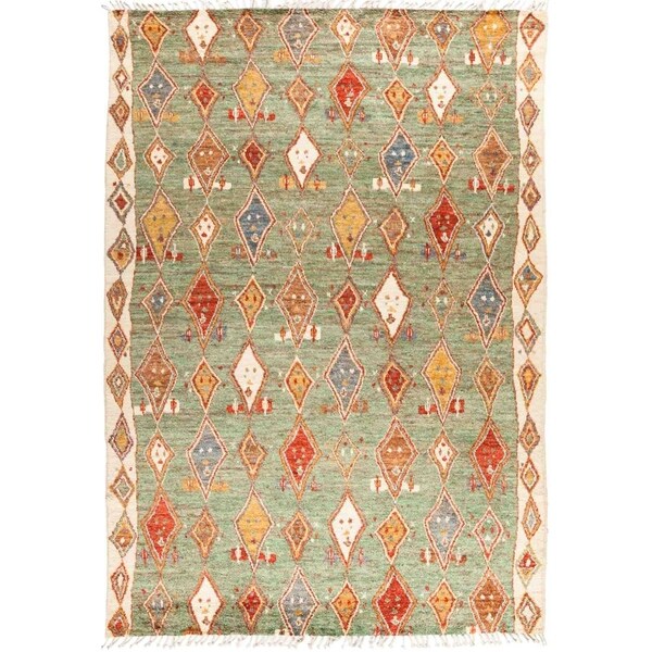 Shop Moroccan, Hand Knotted Area Rug 8' 9" x 12' 9" 8'9" x 12'9