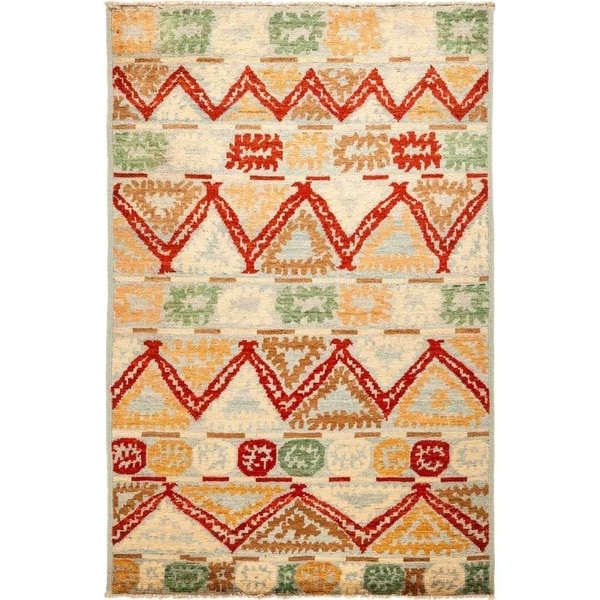 Kaitag, Hand Knotted Area Rug - 5' 2" x 8' 0" - 5'2" x 8'