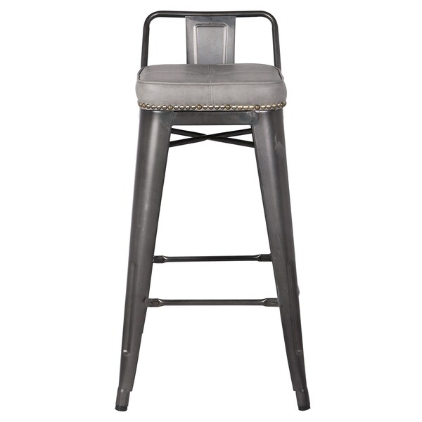 metropolis low back counter stool