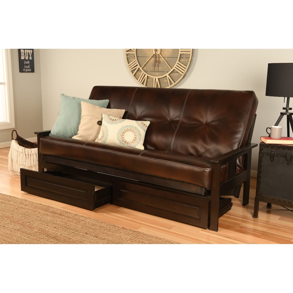 Copper Grove Cloud Queen-sizeStorage Futon Set with Espresso Finish