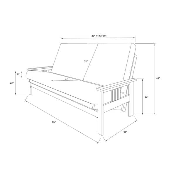 Somette Queen Size Futon With Storage Drawers On Sale Overstock 26037551