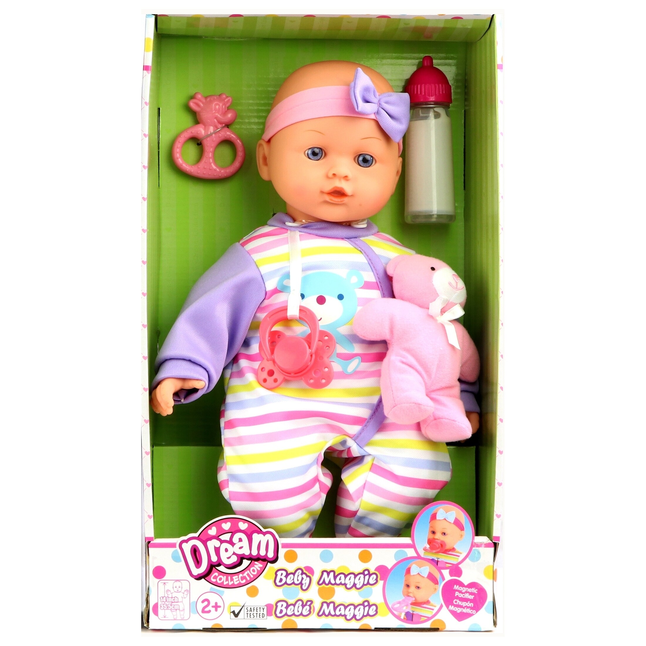 baby doll with pacifier