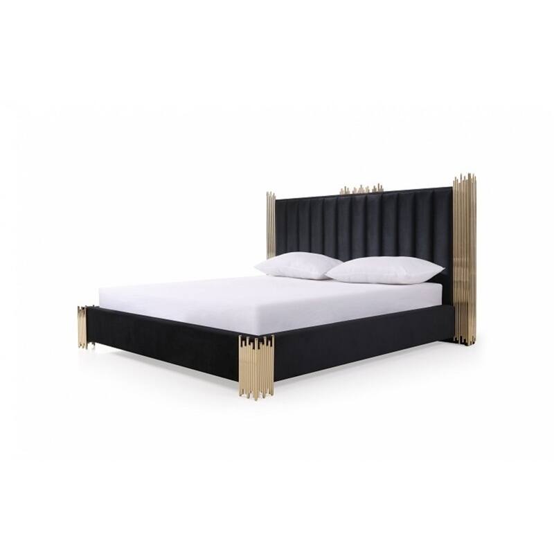 Modrest Token Modern Black & Gold Bed