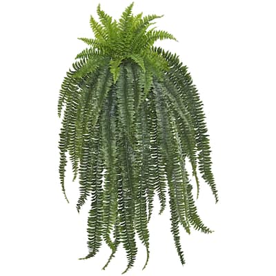 Nearly Natural 58-inch Boston Fern Artificial Hanging Plant