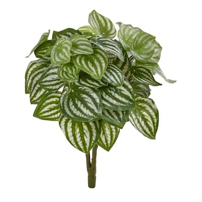 Nearly Natural 14-inch Watermelon Real Touch Peperomia Artificial Plant (Set of 6)